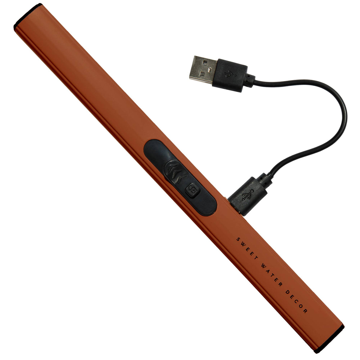 Sweet Water Decor - Burnt Orange Rechargeable Electric Lighter -Home Decor