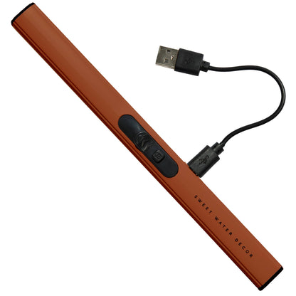 Sweet Water Decor - Burnt Orange Rechargeable Electric Lighter -Home Decor