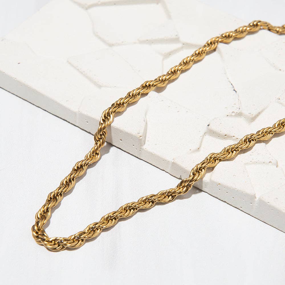 Lenny & Eva - Gilded Gold Chain Necklaces | CLEARANCE: Snake | 19"