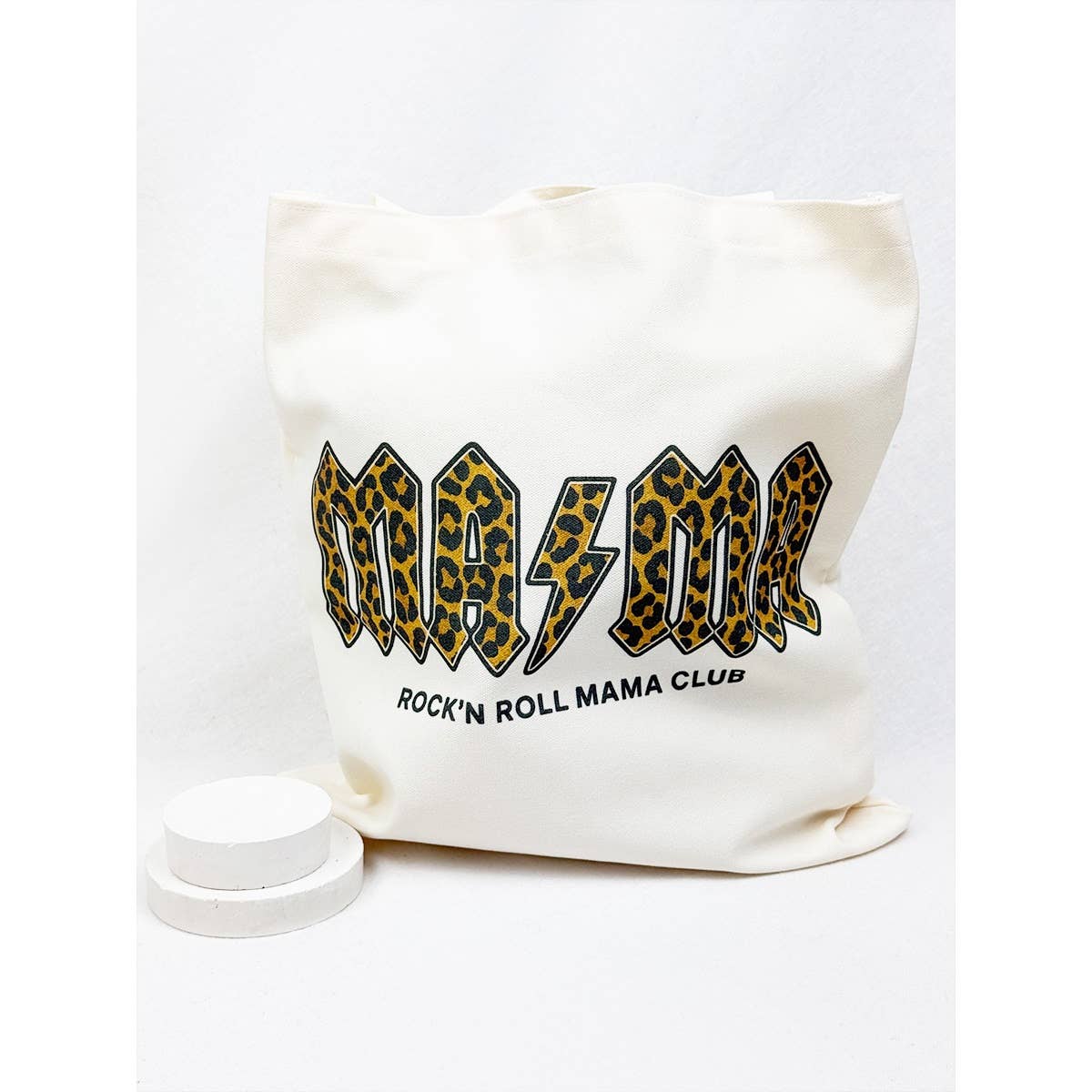 Love and Repeat - Reusable MAMA Graphic Cotton Bags: OATMEAL / ONE(6)