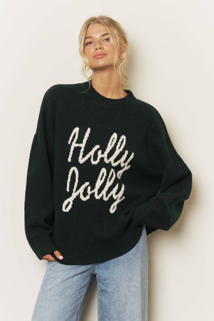 Blu Pepper - HOLLY JOLLY CHRISTMAS SWEATER (PRE-ORDER): RED