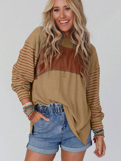 STRIPE LIGHT FRENCH TOP