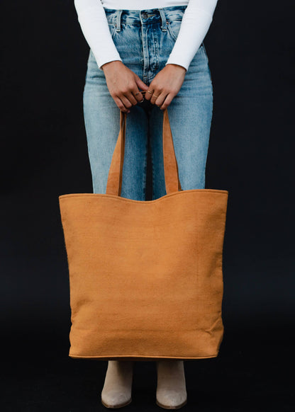 BROWN, RUST + TEAL AZTEC TOTE