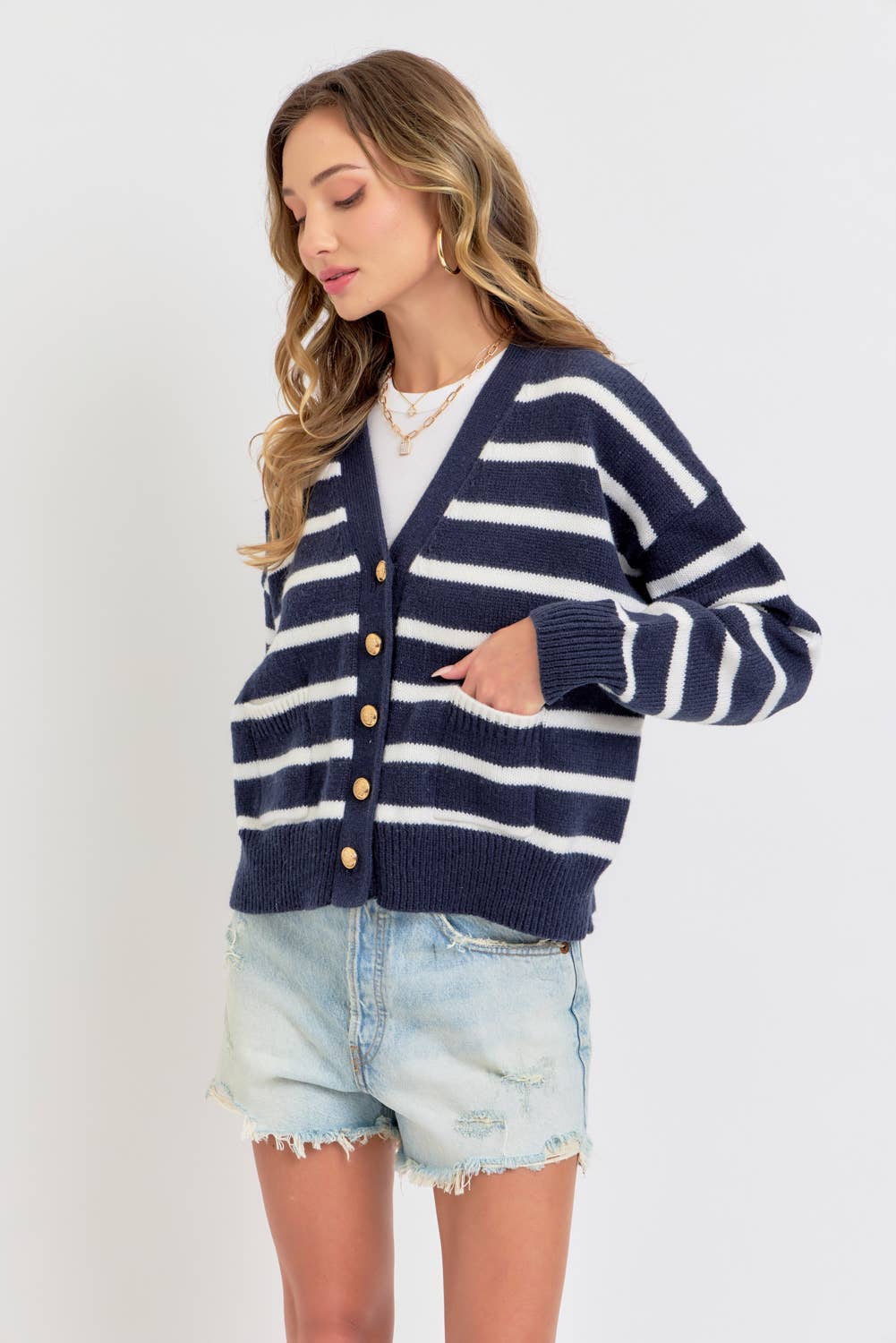 EASY CASUAL SOFT KNIT SWEATER CARDIGAN