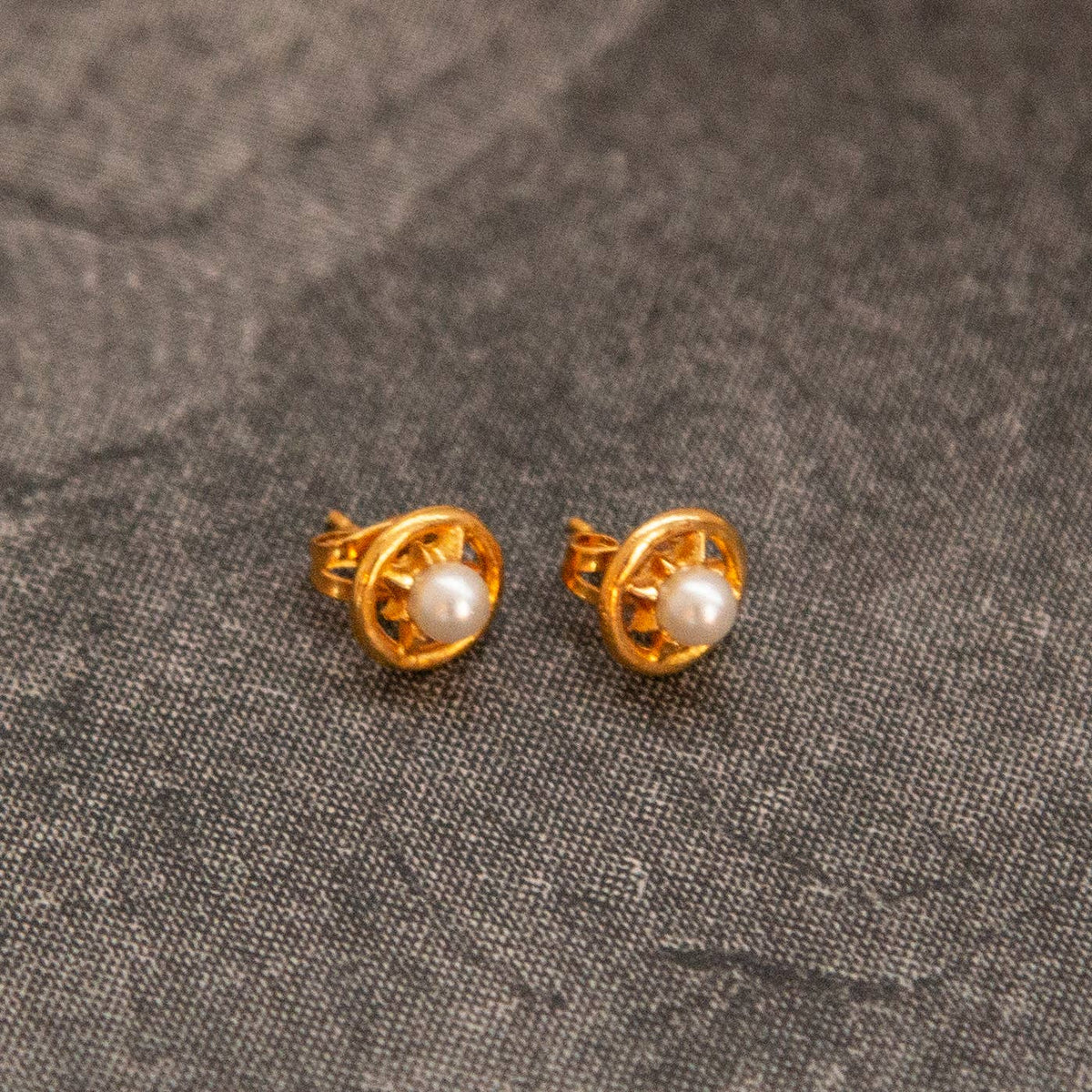 Kindred Objects - Vintage Gold Stud Earrings - Variety