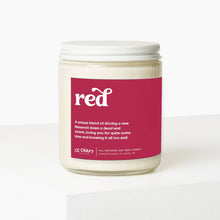 RED SCENTED CANDLE