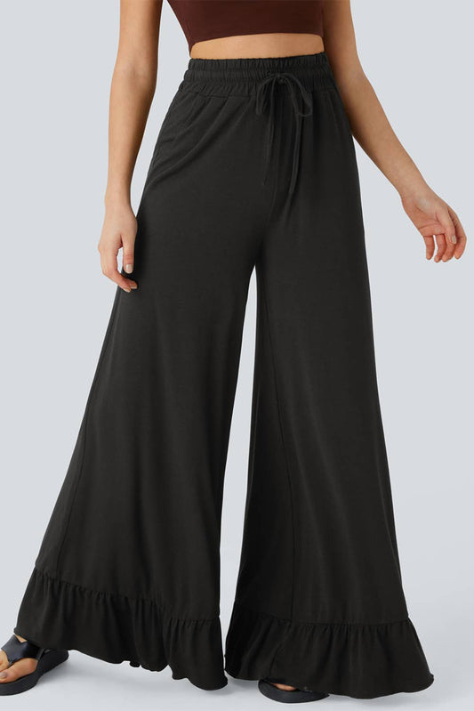WIDE LEG HIGH WAIST PANTS