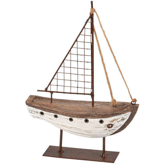 PRIMITIVE SAILBOAT SITTER
