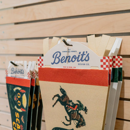 Benoit's Design Co. - A Little Dirt Never Hurt Felt Pennant: Mini Pennant