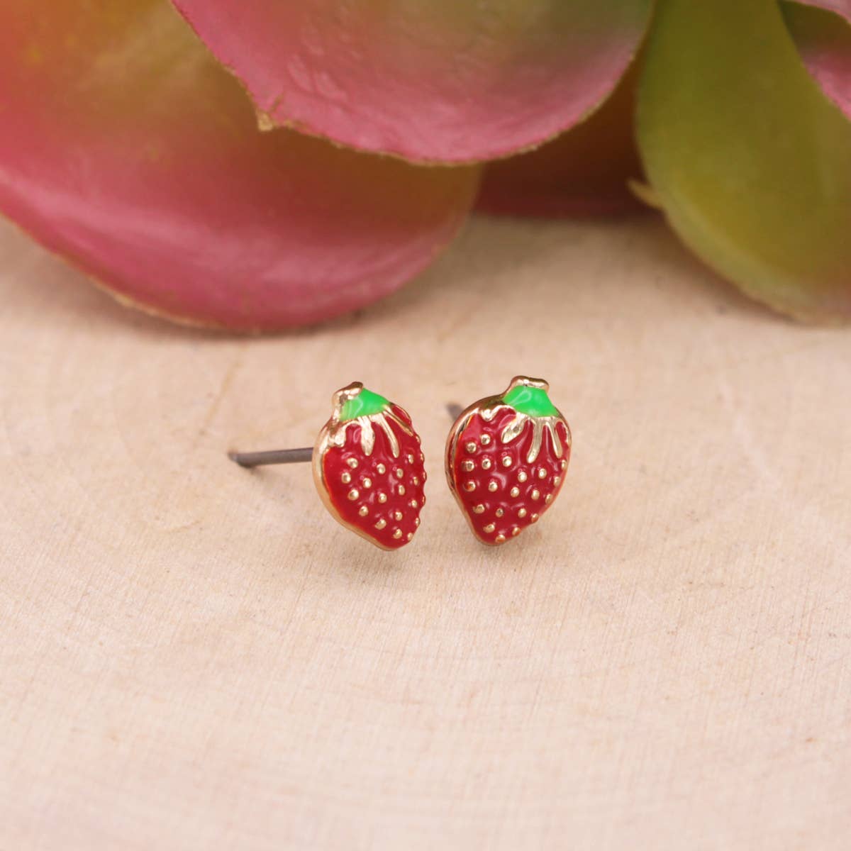 LOVELY DAY FOR A PICNIC STRAWBERRY EARRINGS