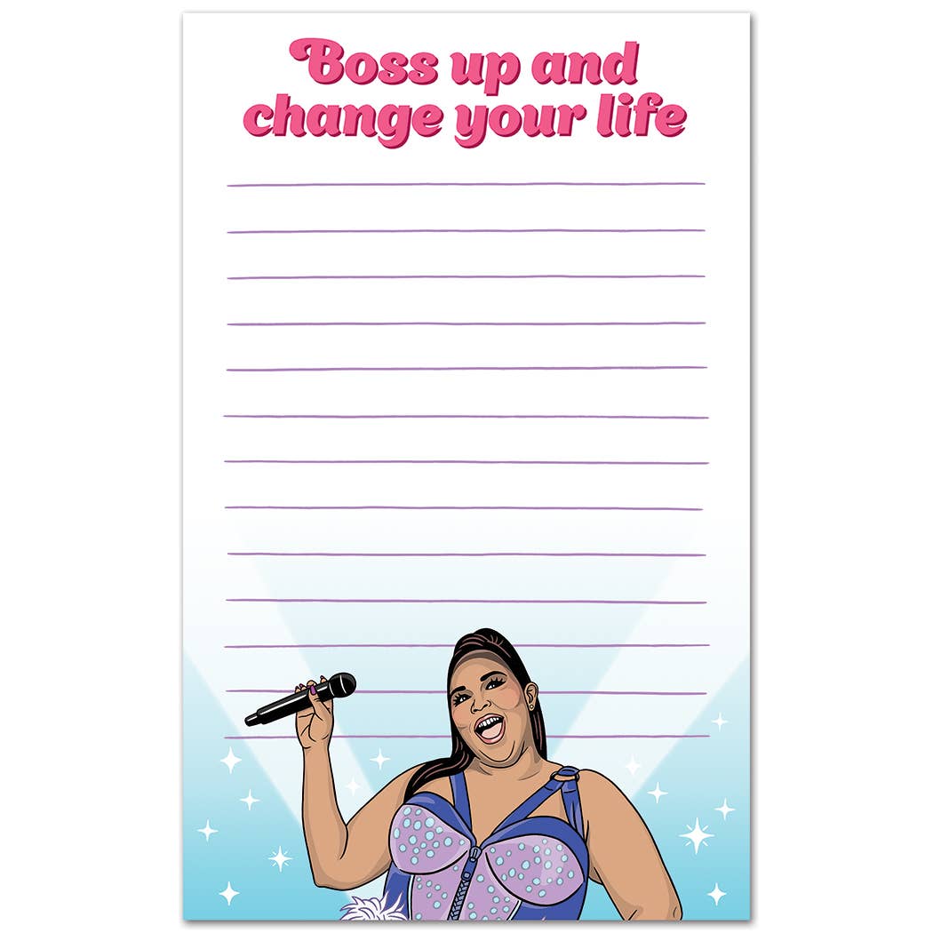 LIZZO BOSS UP NOTEPAD