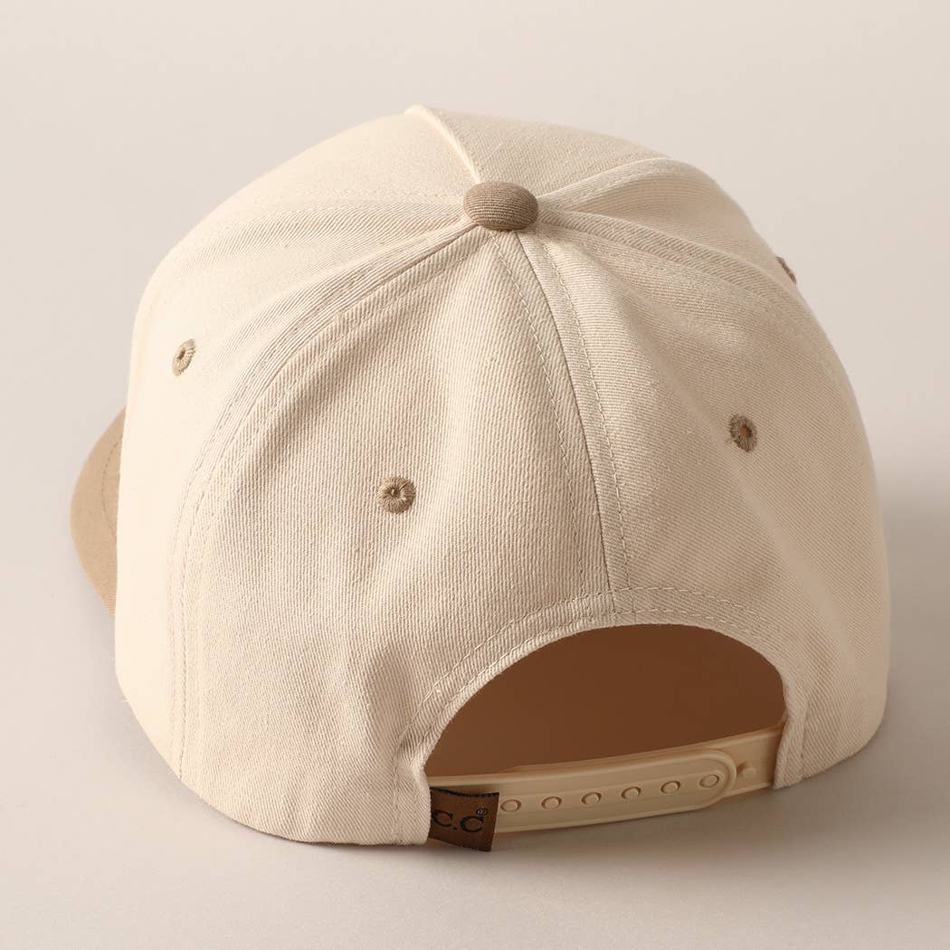 Mustache Lover Two Tone Trucker Hat: Beige