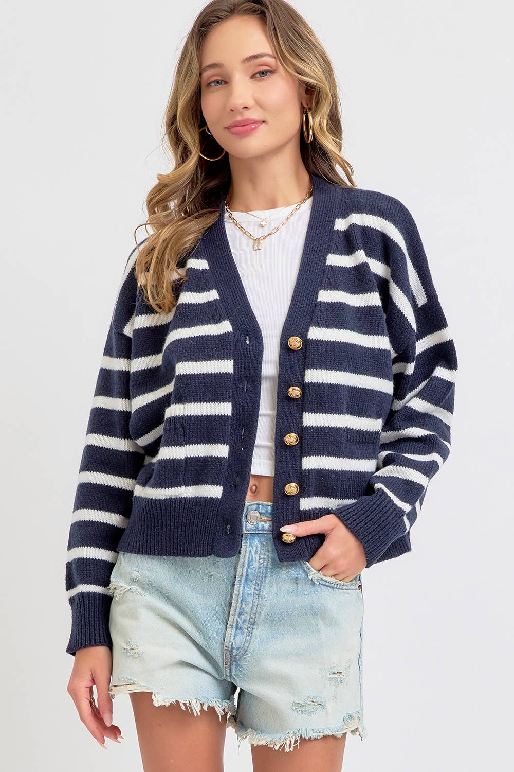 EASY CASUAL SOFT KNIT SWEATER CARDIGAN