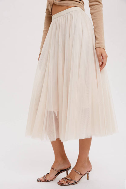 TULLE MIDI SKIRT