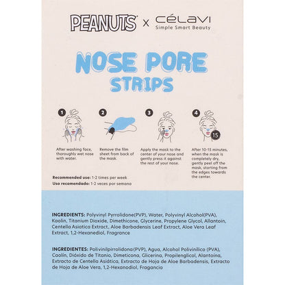 CELAVI X PEANUTS NOSE PORE 6 STRIPS