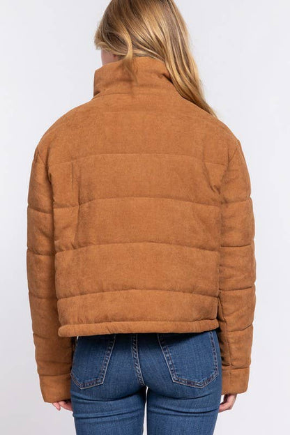 Corduroy Puffer Jacket