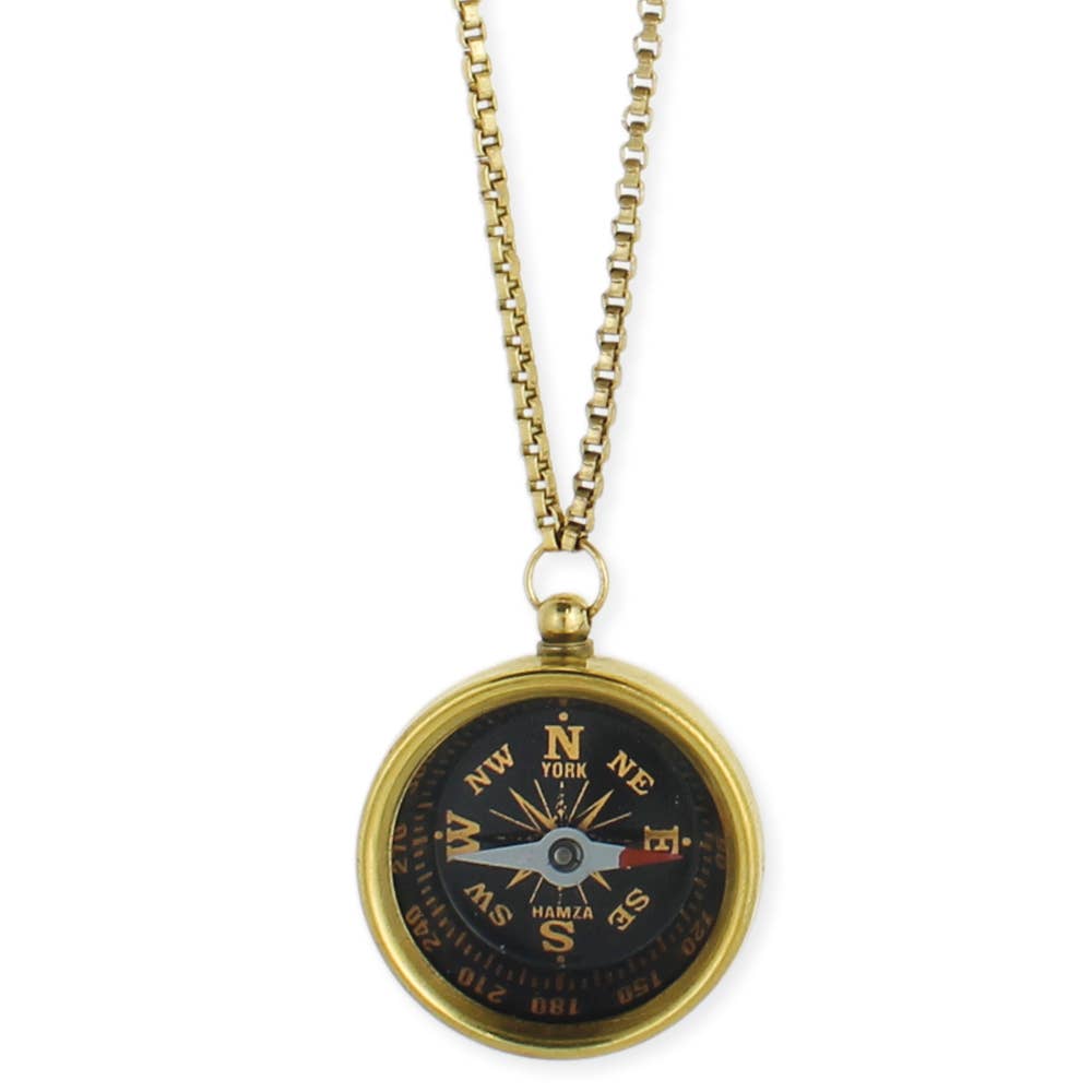 GOLD COMPASS NECKLACE