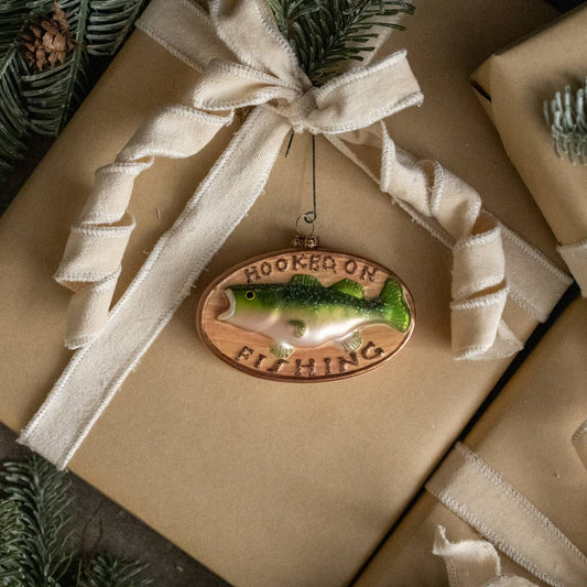 Ragon House - HOOKED ON FISHING ORNAMENT