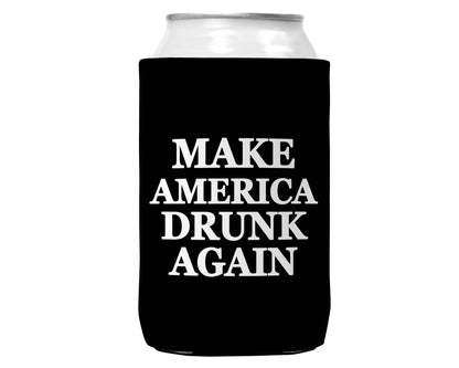 Wi-Wear - Make America Drunk Again Can Koozie Cooler for 12oz Cans: Red