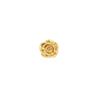 ZAD - Garden Dahlias Fine Art Gold Flower Earrings
