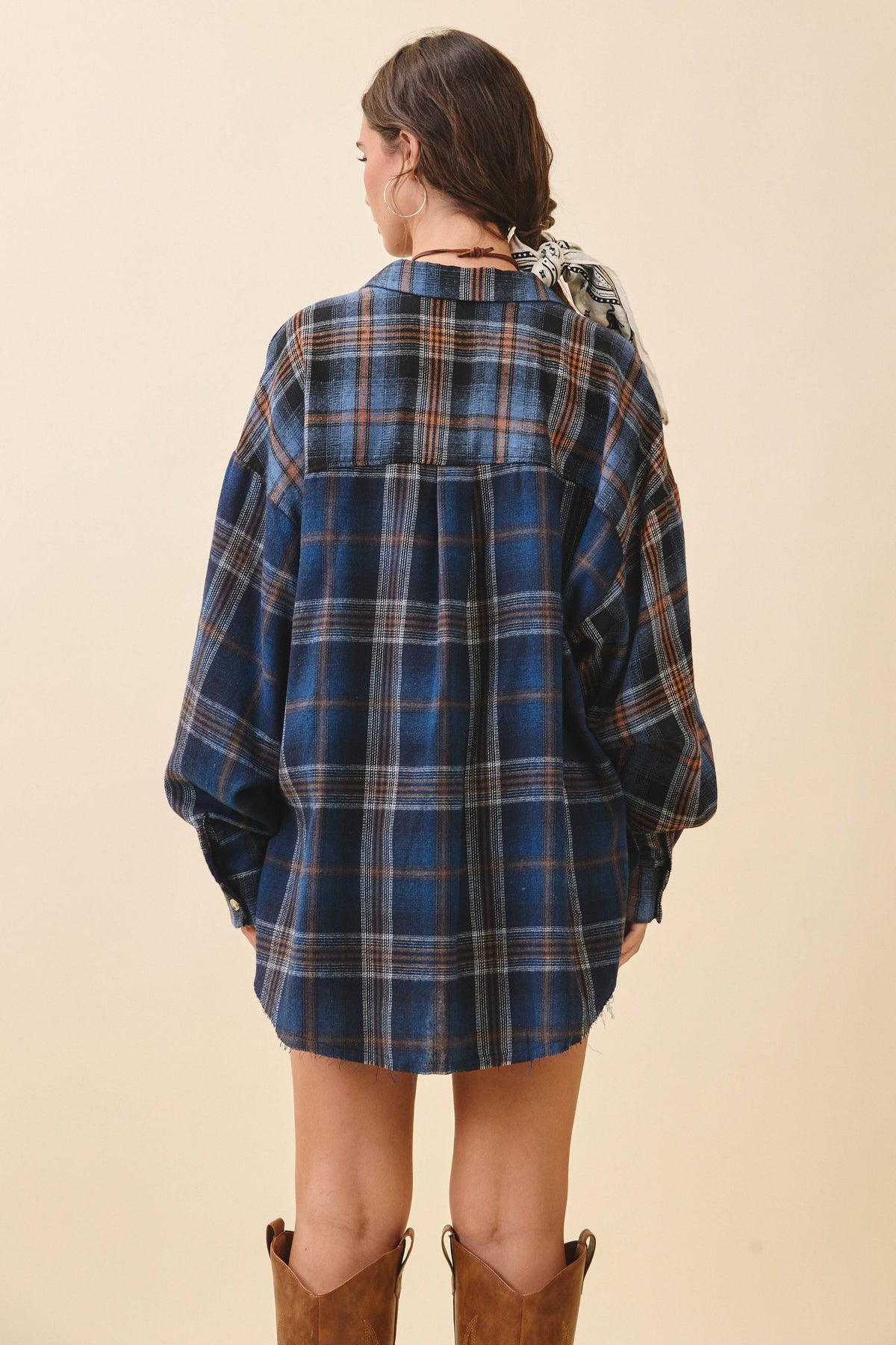 AEMI + CO - 8376EN Kambrie Plaid Flannel Shirt: Red / Contemporary / S