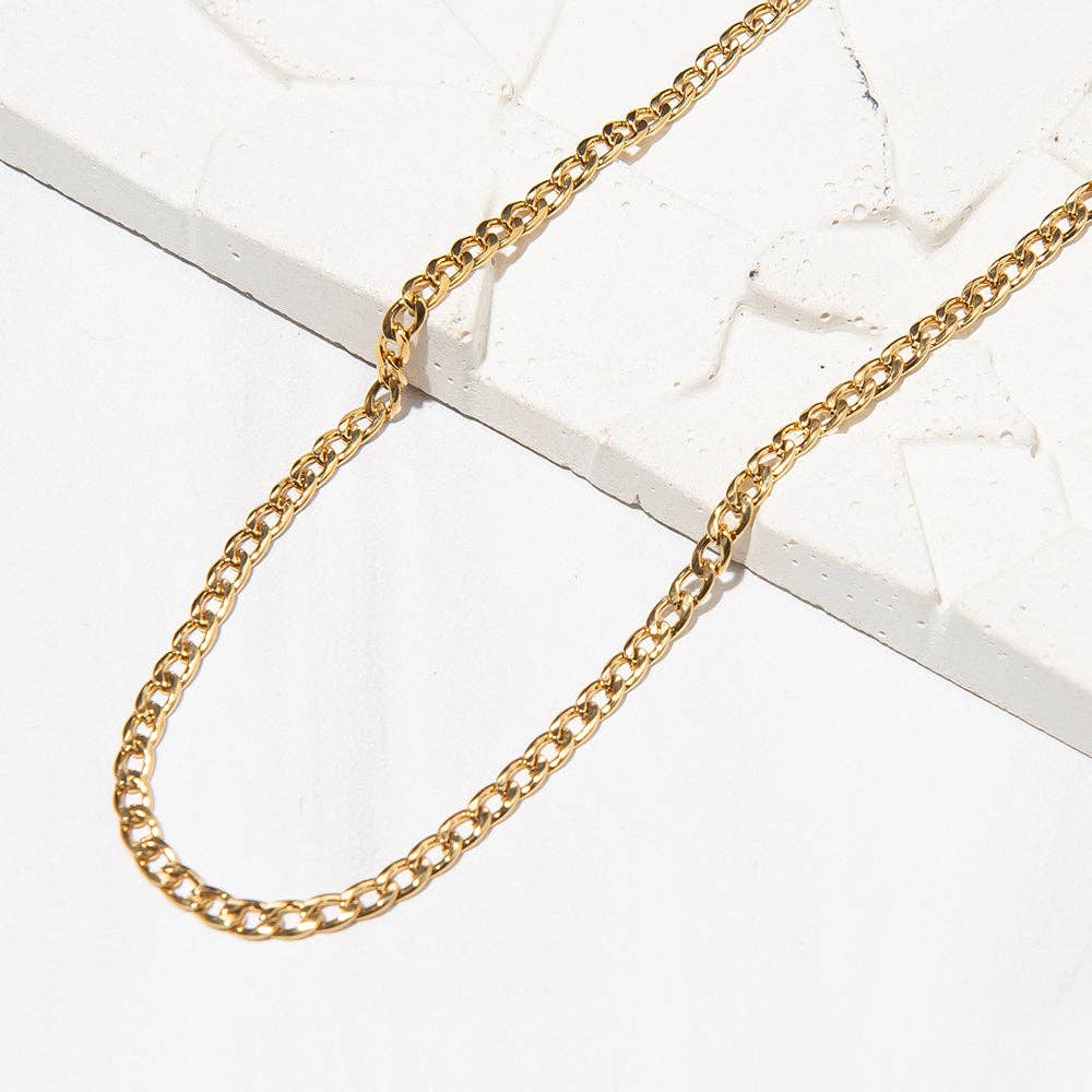 Lenny & Eva - Gilded Gold Chain Necklaces | CLEARANCE: Snake | 19"