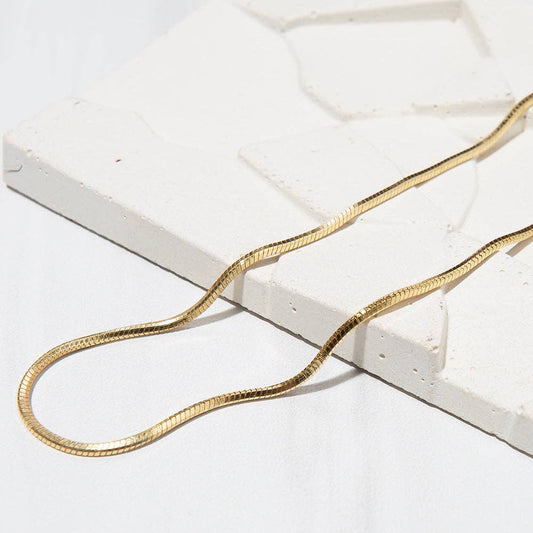 Lenny & Eva - Gilded Gold Chain Necklaces | CLEARANCE: Snake | 19"