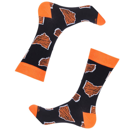 Barrel Down South - Bengal OH Stripe Shape Socks