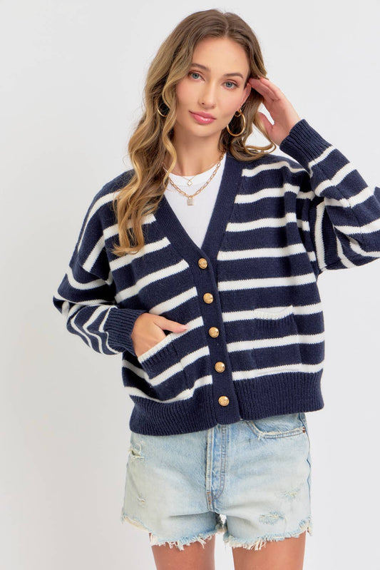 EASY CASUAL SOFT KNIT SWEATER CARDIGAN