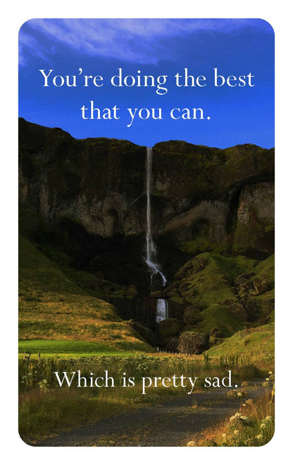 Chronicle Books - Disappointing Affirmations Deck