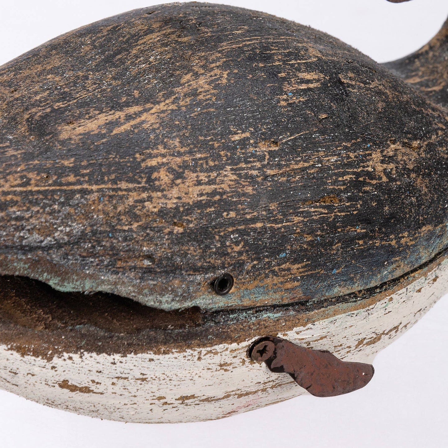 Primitives by Kathy - Medium Wooden Blue Whale Sitter