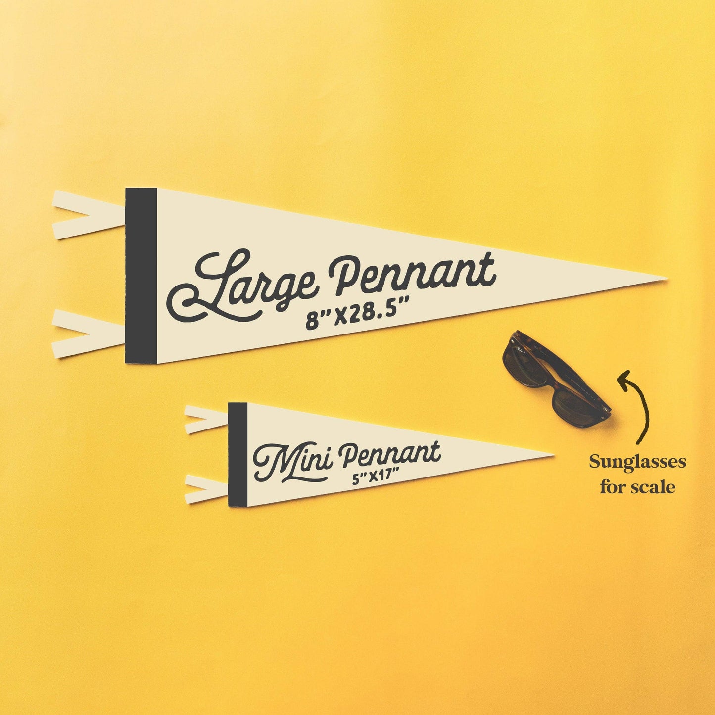 Benoit's Design Co. - A Little Dirt Never Hurt Felt Pennant: Mini Pennant