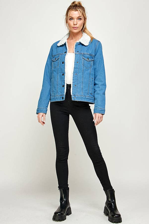 SHERPA DENIM JACKET