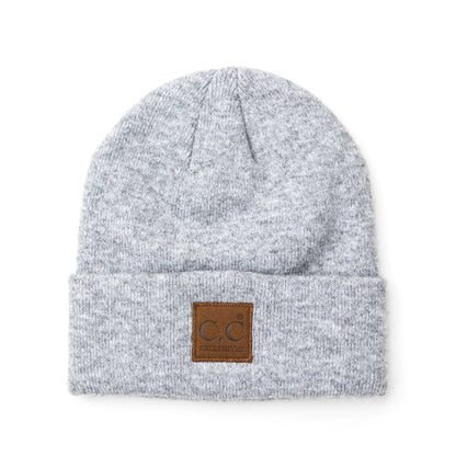 Aili's Corner - C.C® Heathered Boyfriend Beanie: Heather Cacao