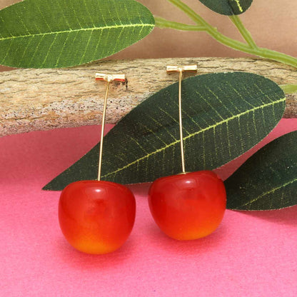 ZAD - Cherry, Cherry Nice! Resin Cherry Drop Earrings