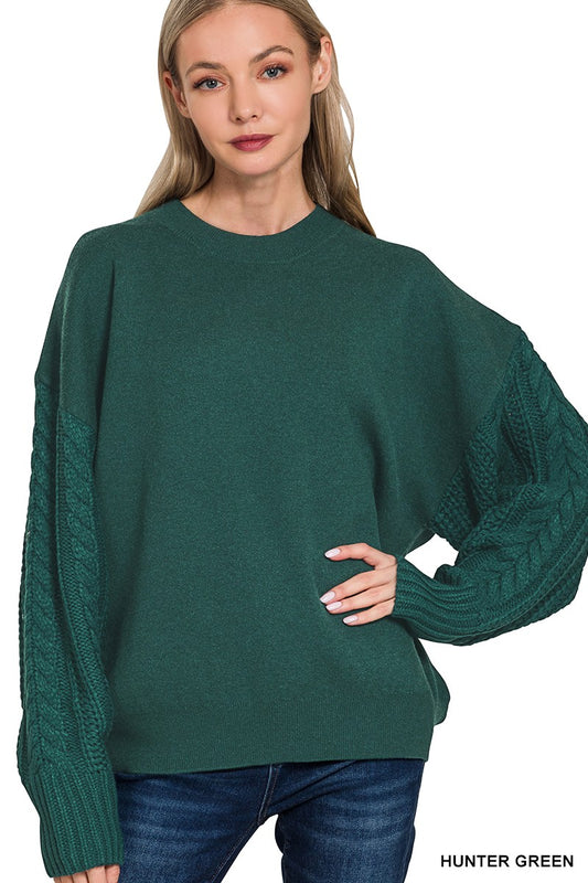 RORY CABLE KNIT SWEATER