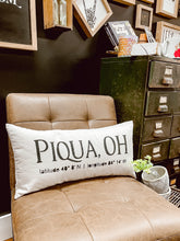 Piqua Ohio Pillow