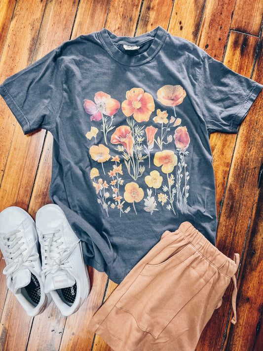 ORANGE POPPY TEE