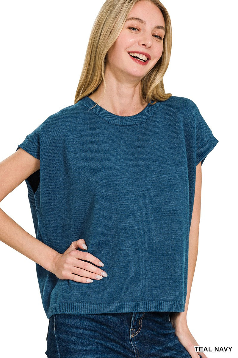 OVERSIZED VISCOSE SWEATER TEE