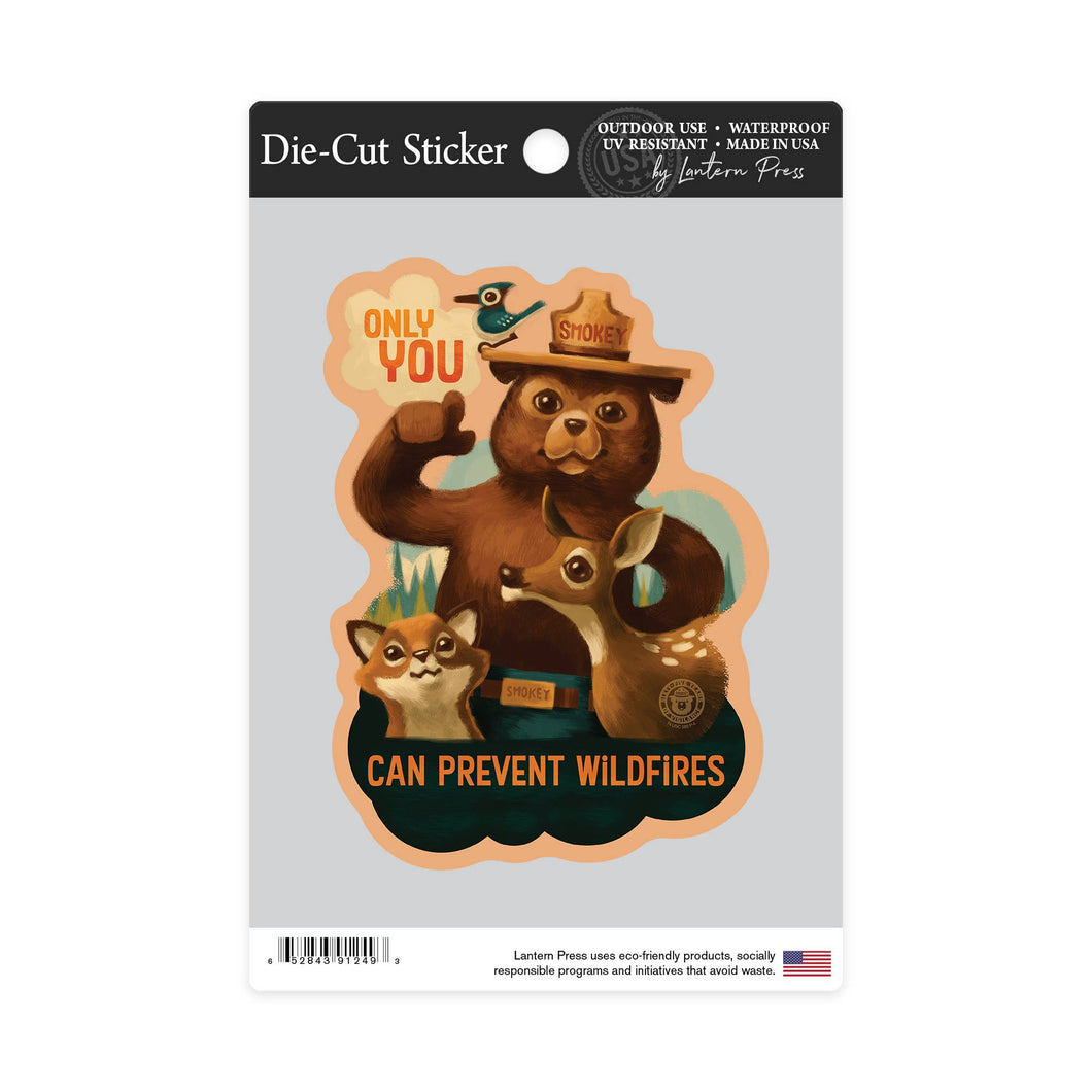 Smokey Bear & Friends - Die-cut Sticker