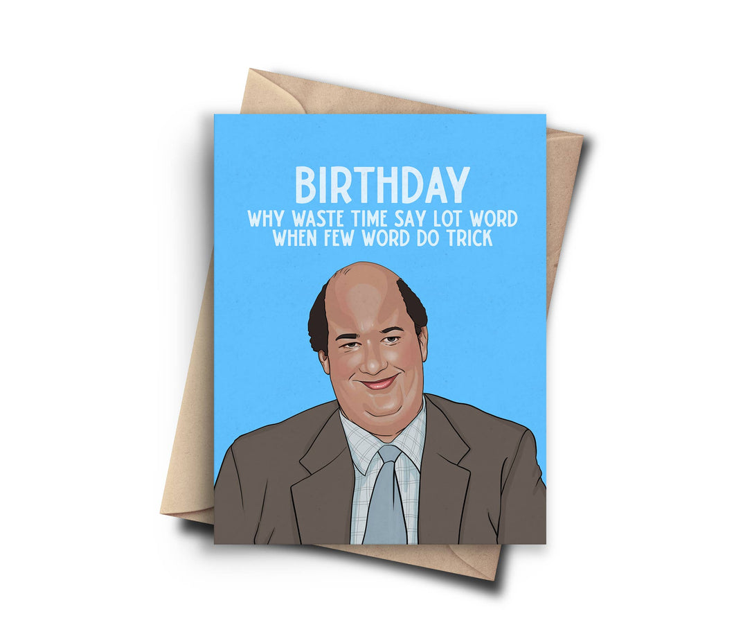 THE OFFICE KEVIN CARD