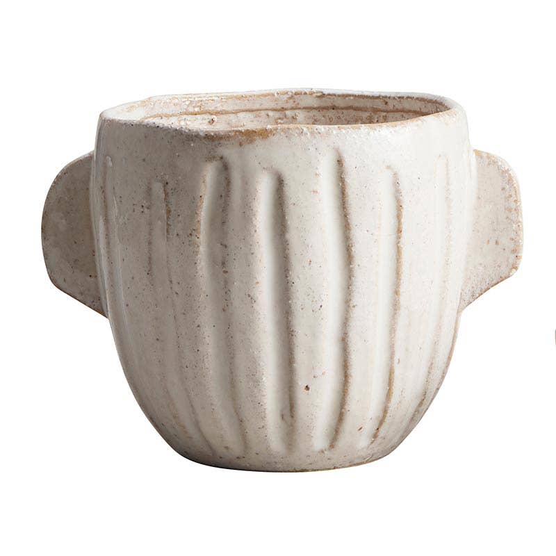 CREAM PLANTER WITH HANDLES