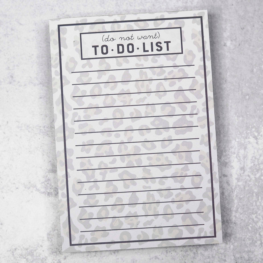 Mugsby - Do Not Want To Do List Notepad