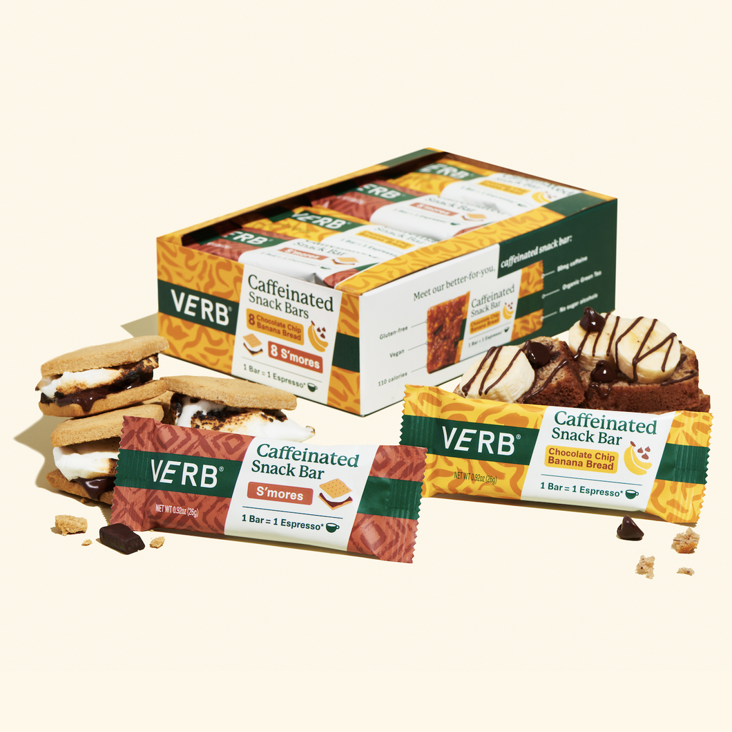 Verb Energy - Caffeinated Snack Bars, Variety Pack