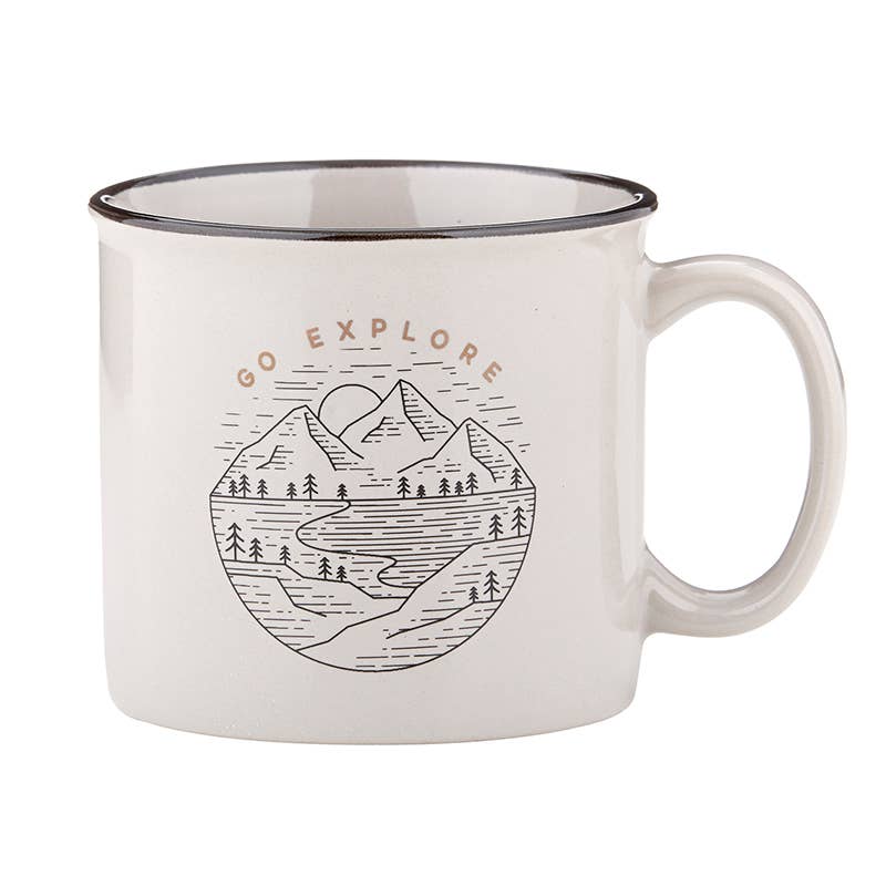 Grey Campfire Mug - Go Explore