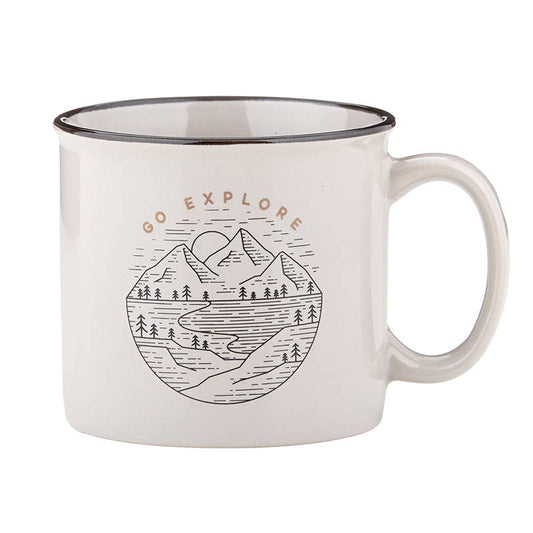 Grey Campfire Mug - Go Explore