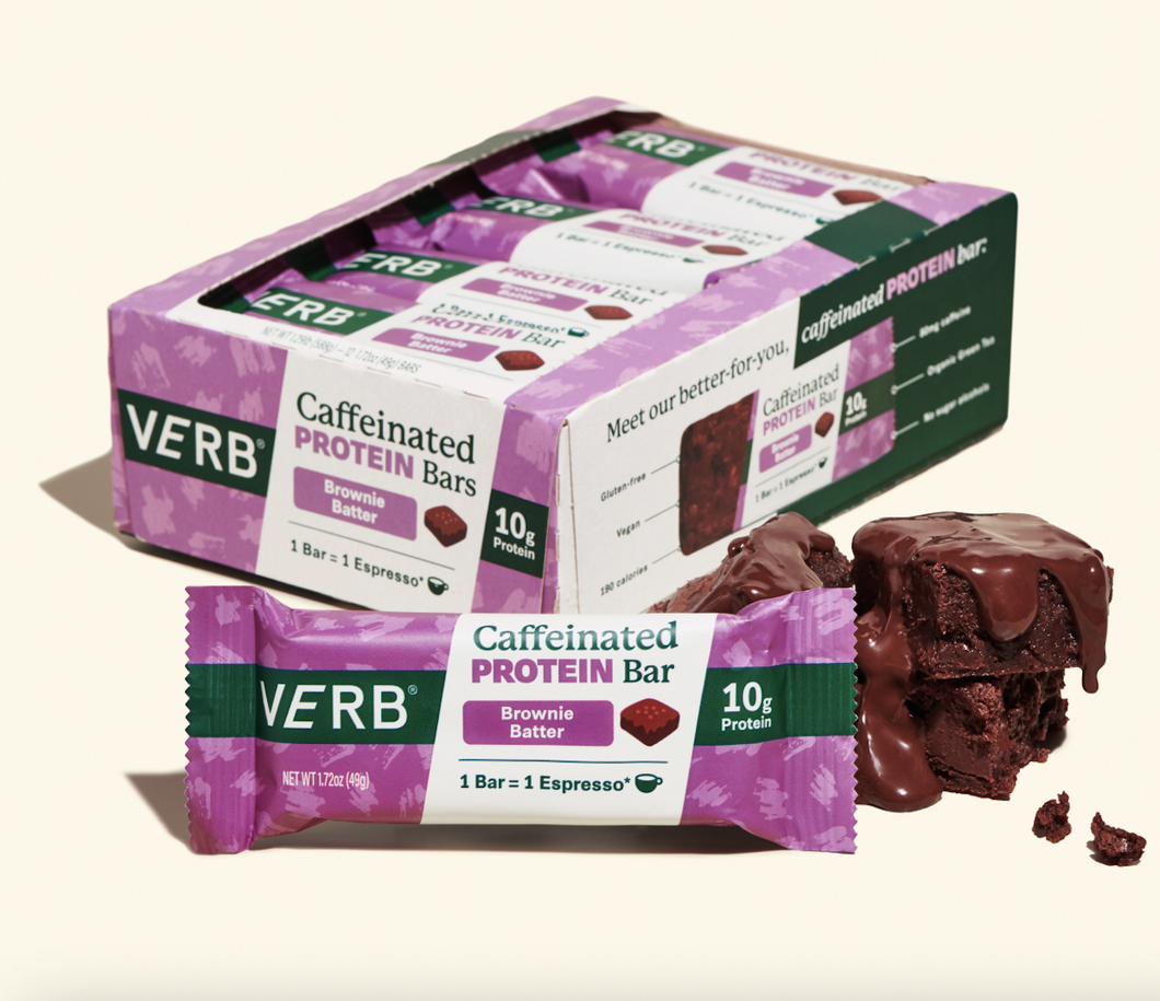 Verb Energy - Caffeinated Protein Bar, Brownie Batter