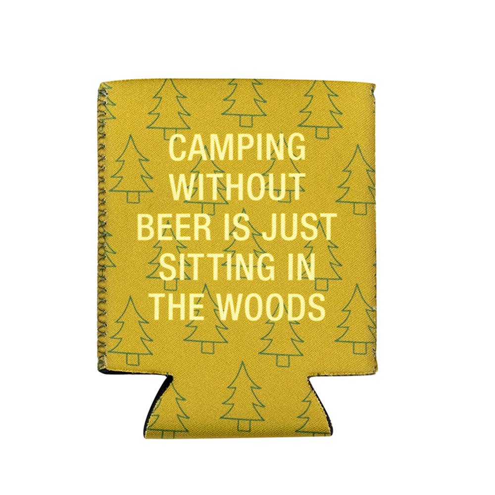 CAMPING WITHOUT BEER KOOZIE