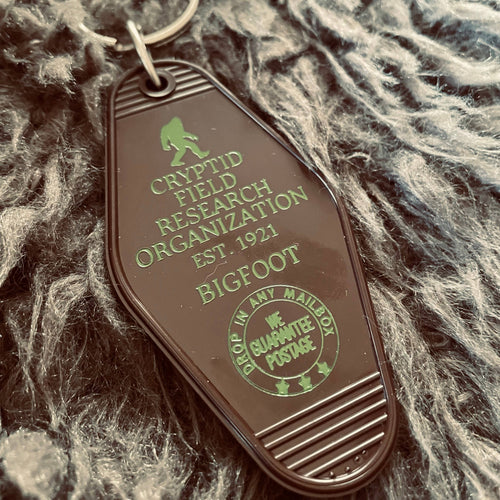 Motel Key Fob - Cryptid Field Research Org. (Bigfoot)