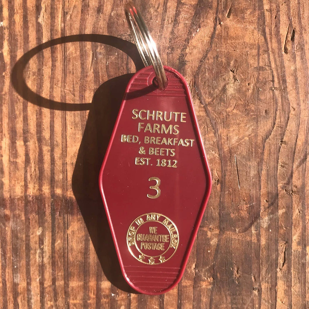 SCHRUTE FARMS KEYCHAIN